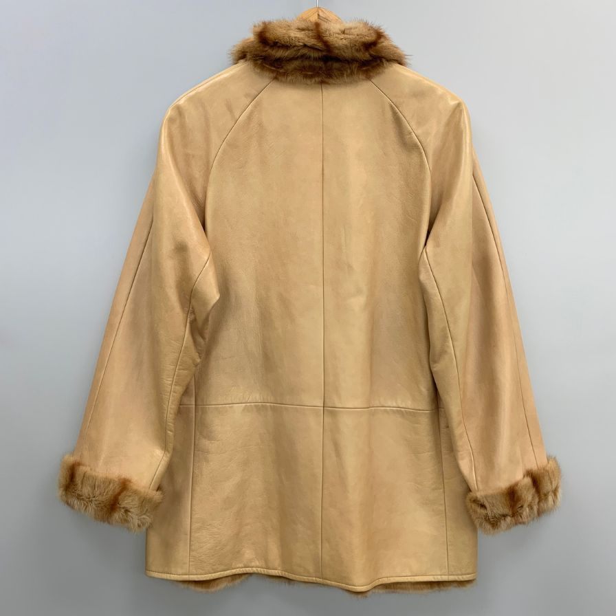 極美品◇ジェニファーレオナルディ ハーフコート ベージュ