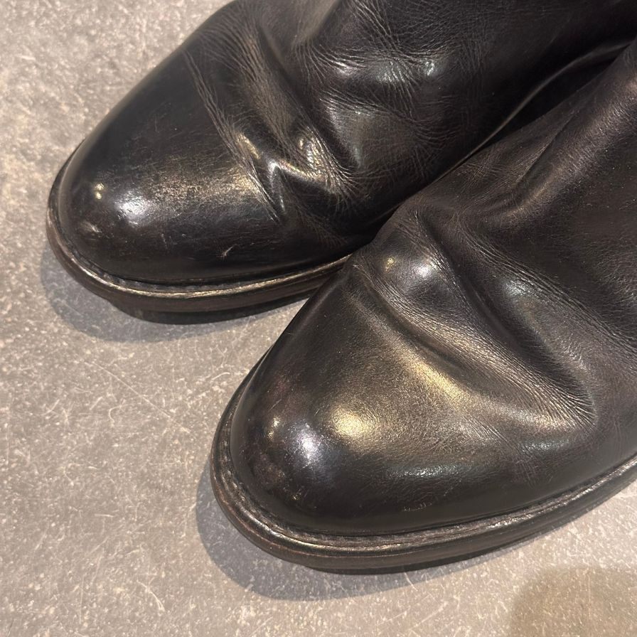 パラブーツ サイドゴアブーツ カーフ ブラック サイズ44 PARABOOT ブーツ 約28.5cm【LA】【中古】