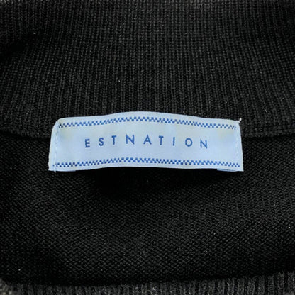 中古◆エストネーション セーター ウール ハイゲージ ニット ブラック メンズ サイズM ESTNATION 【AFB18】