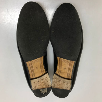 グッチ ローファー ヨルダーン ホースビット ブラック サイズ37 GUCCI 約24.0cm【AFC30】