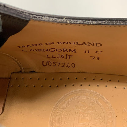 ジョセフチーニー ケンゴンH クロムエクセル ストレートチップ ブラック サイズUK7.5 Joseph Cheaney ビジネスシューズ 約25.5cm【LA】【中古】