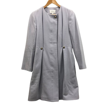 美品◆カルヴェン コート 1052M312  ウール サイズ34 ブルー系 レディース CARVEN 【AFA10】