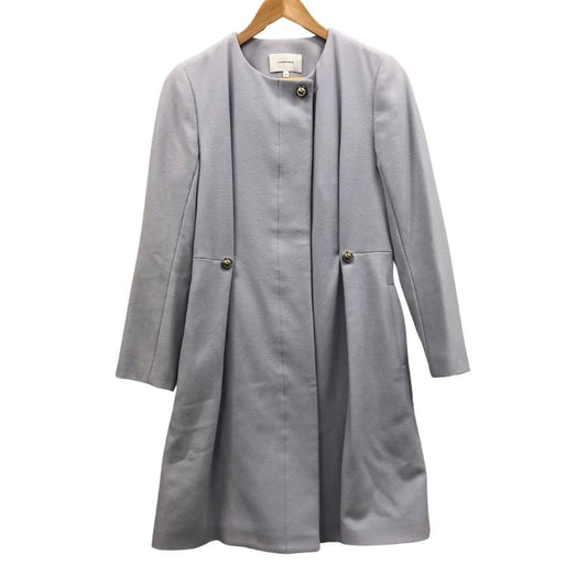美品◆カルヴェン コート 1052M312  ウール サイズ34 ブルー系 レディース CARVEN 【AFA10】