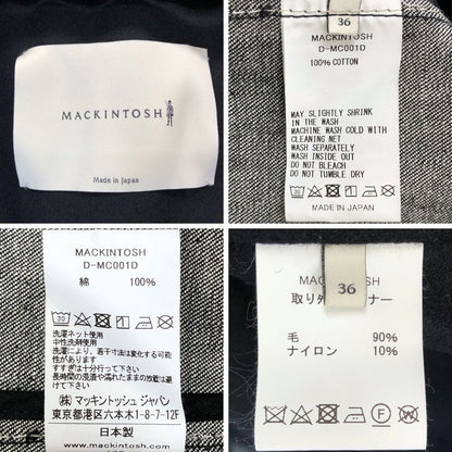 美品◆マッキントッシュ デニム生地 ステンカラーコート  サイズ 36 Macintosh 【AFA3】