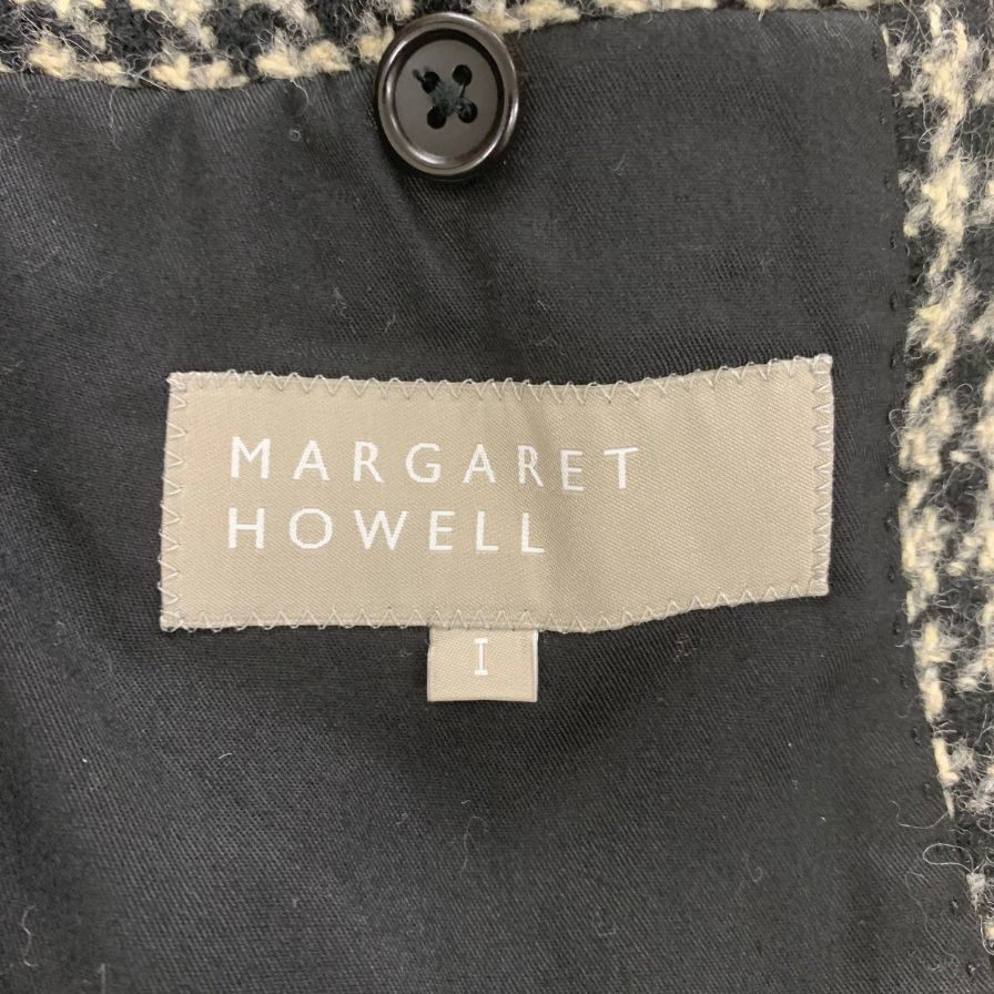 美品◇マーガレットハウエル チェスターコート 千鳥柄 14AW 578