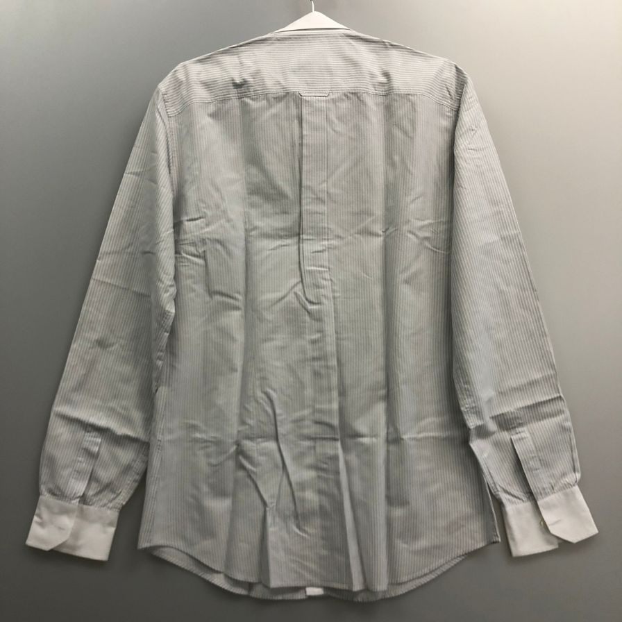 美品◆ドルチェ&ガッバーナ D&G BRAD 長袖シャツ ストライプ ホワイト メンズ サイズ41 DOLCE & GABBANA 【AFB38】