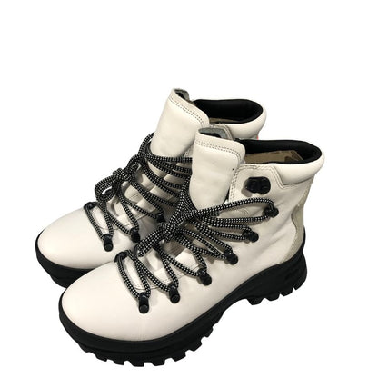 メレル ブーツ トレッキングブーツ Bristol MID レディース サイズ24.5 ブラック ホワイト系 MERRELL 約24.5cm【AFD3】