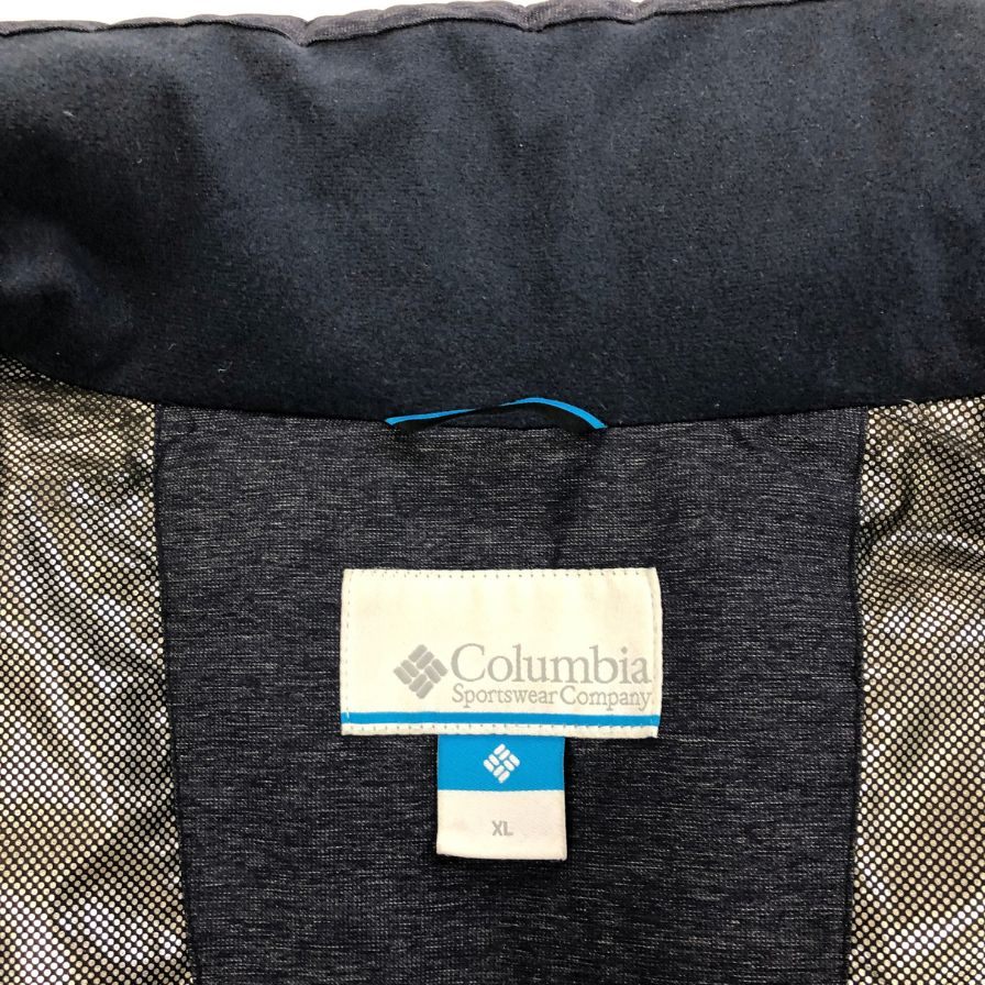 中古◆コロンビア ダウンコート 韓国タグ ネイビー  サイズXL Columbia 【AFA21】