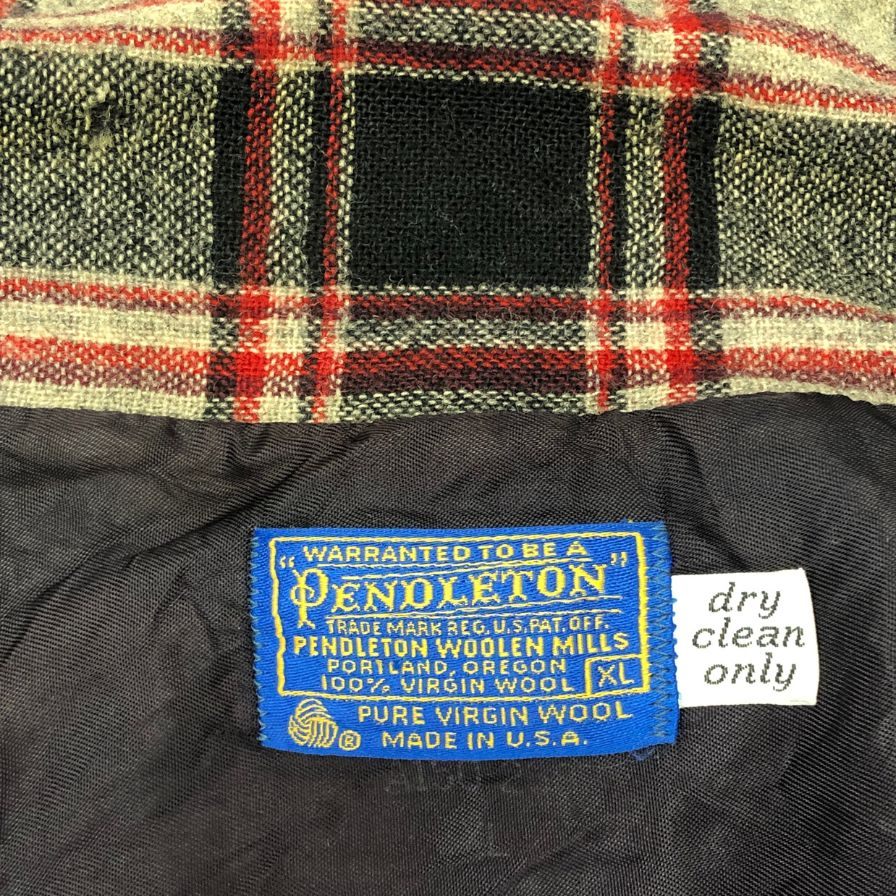中古◆ペンドルトン 70S 3Bジャケット シングル ウール グレー系 メンズ サイズXL PENDLETON 【AFA1】