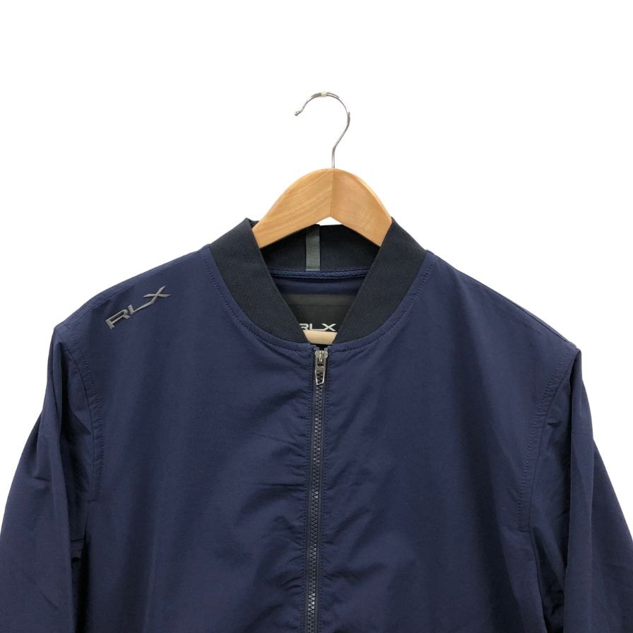 美品◆ラルフローレン ジップアップブルゾン ナイロン ネイビー メンズ サイズM RLX RALPH LAUREN 【AFB45】