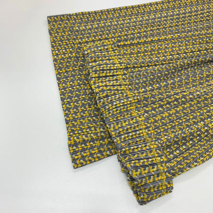 プリーツプリーズ イッセイミヤケ ワイドパンツ PP11-JF415 レディースサイズ4 総柄 PLEATS PLEASE ISSEY MIYAKE 【AFB41】