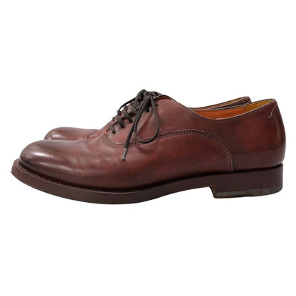 サントーニ レザーシューズ プレーントゥ カーフ サイズ6 ボルドー メンズ SANTONI 約24.5cm【AFC6】