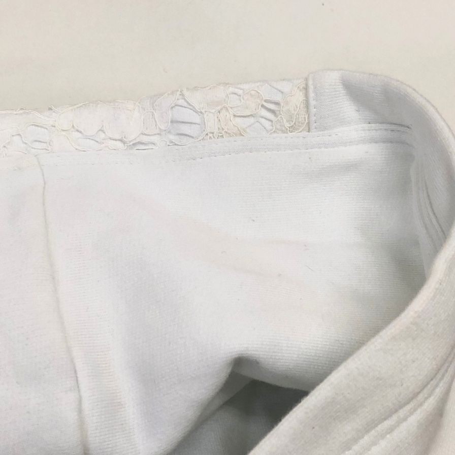 中古◆ヴァレンティノ パーカー レース 装飾 プリント 切替 WB3MF10S6FU ホワイト レディース サイズXS VALENTINO 【AFB2】