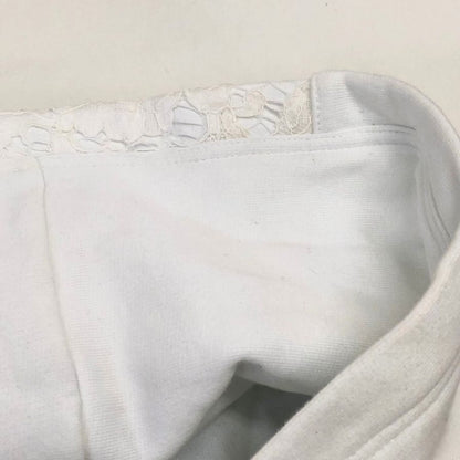 中古◆ヴァレンティノ パーカー レース 装飾 プリント 切替 WB3MF10S6FU ホワイト レディース サイズXS VALENTINO 【AFB2】