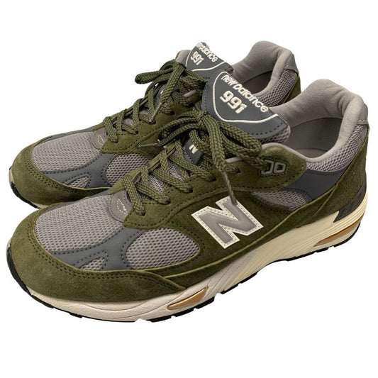 ニューバランス スニーカー M991GGT イングランド製 カーキ グレー サイズ9 メンズ New Balance 約27.0cm【AFC5】