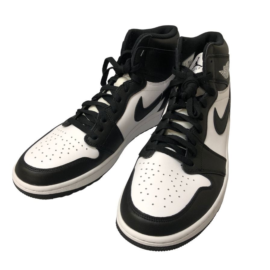 ナイキ ハイカット スニーカー エア ジョーダン ワン ハイ ゴルフ DQ0660-101 ブラック メンズ サイズ31cm Nike Air Jordan 1 High Golf Panda 約31+cm【AFC28】