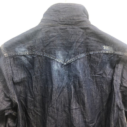 極美品◆ディーゼル デニムシャツ ダークインディゴ サイズM スリムフィット DIESEL 【AFB3】
