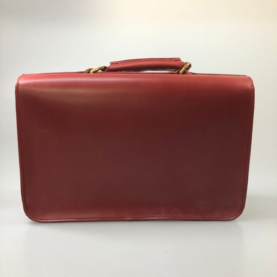 グレンロイヤル ショルダーバッグ サッチェル 13インチ ブライドルレザー ボルドー GLENROYAL SATCHEL BAG 13INCH【AFE9】
