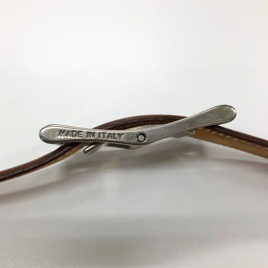 ウインズファクトリー フリコベルト  金具シルバー  ブラウン   WINS FACTORY【AFI18-3】