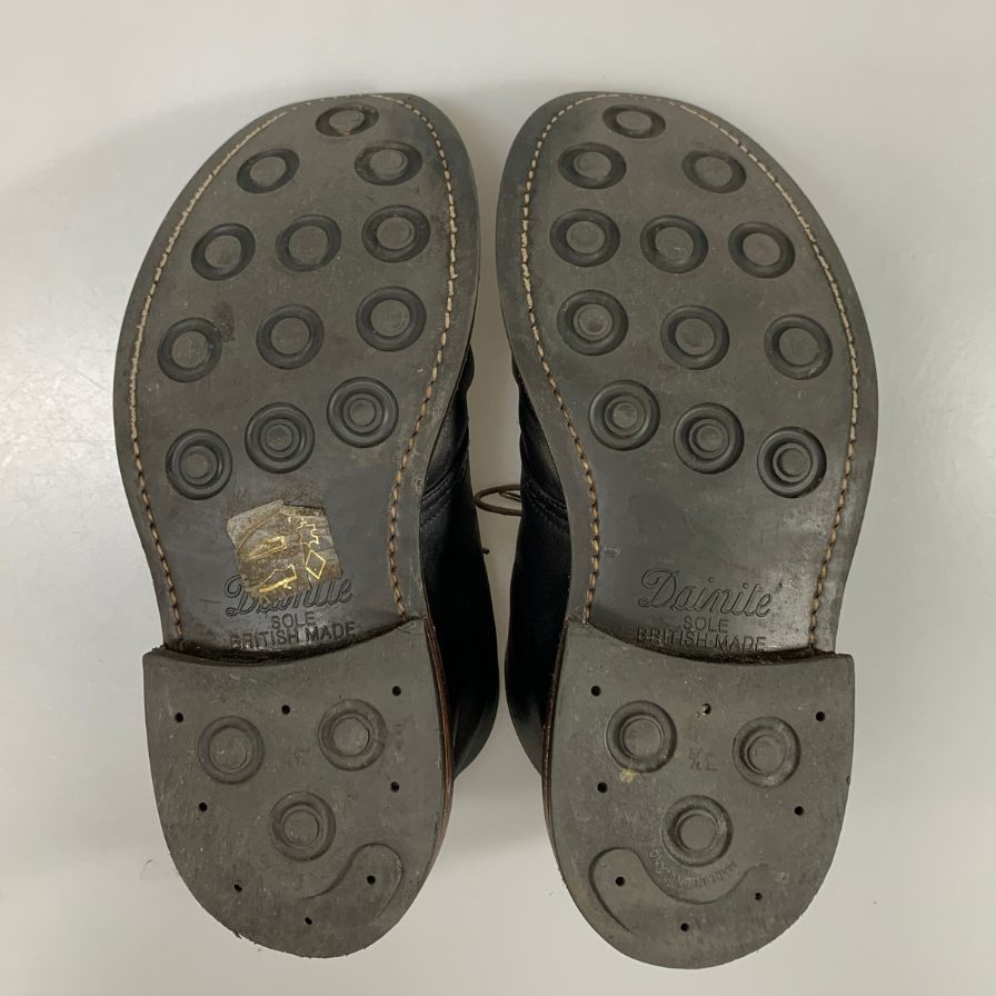 トリッカーズ M7509 チャッカブーツ メダリオン ダイナイトソール ブラック サイズ7.5 メンズ TRICKER'S ブーツ 約26.0cm【LA】【中古】