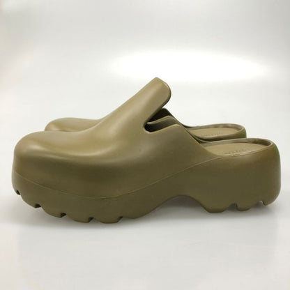 ボッテガヴェネタ サンダル フラッシュ スリッパ ラバー グリーン系 メンズ サイズ43 BOTTEGA VENETA 約28.0cm【AFD15-2】