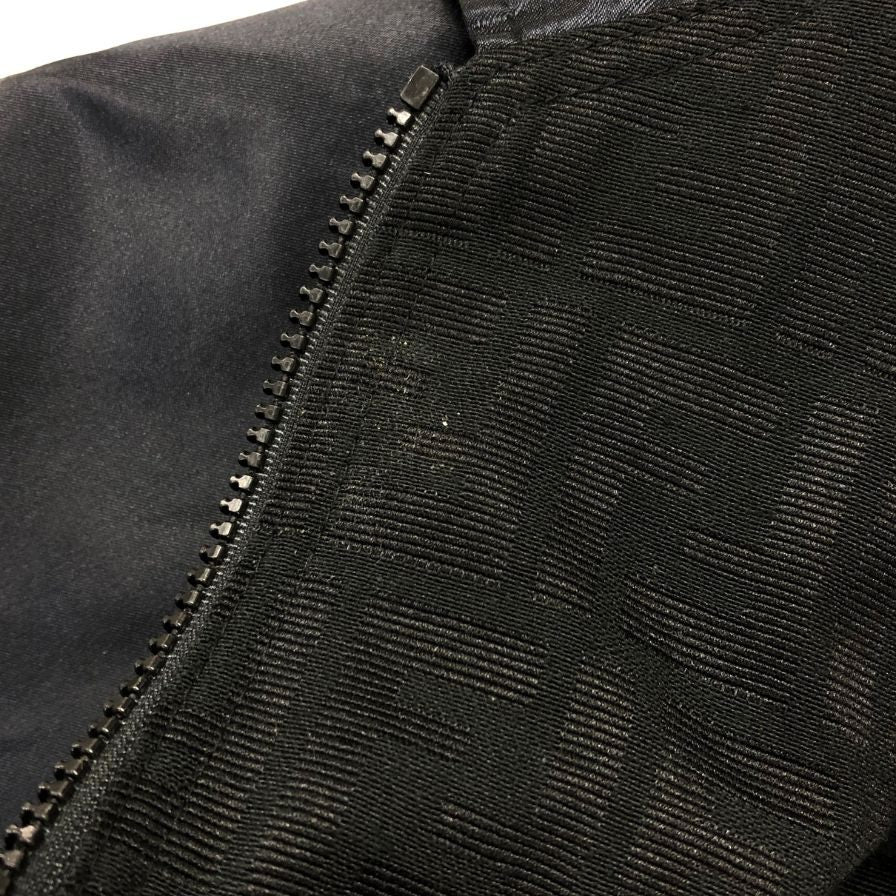 美品◆フェンディ ジーンズ リバーシブルブルゾン ズッカ柄 ブラック メンズ サイズ表記なし FENDI JEANS 【AFA6】