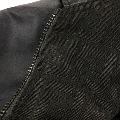 美品◆フェンディ ジーンズ リバーシブルブルゾン ズッカ柄 ブラック メンズ サイズ表記なし FENDI JEANS 【AFA6】