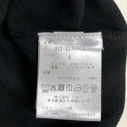 美品◆ニューバランス ゴルフ ニット クルーネック ブラック メンズ サイズ6 New Balance Golf 【AFA21】