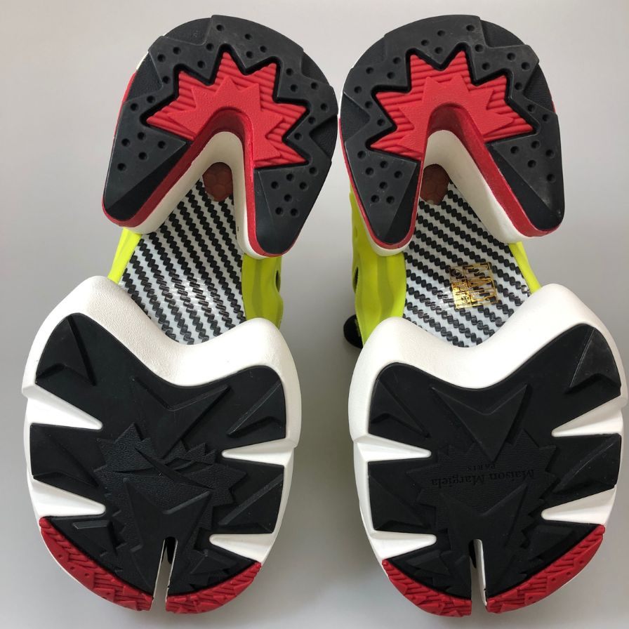 メゾンマルジェラ リーボック スニーカー Tabi Instapump Fury Hi S34WU0023 イエロー系 レディース サイズ35 Maison Margiela Reebok 約21.5cm【AFD8】