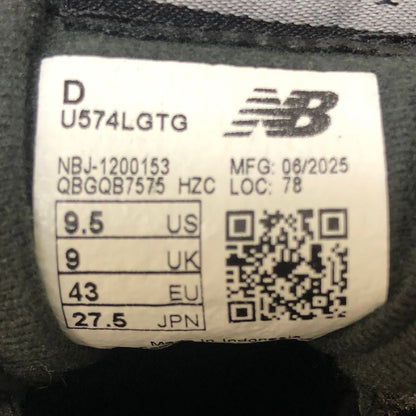 ニューバランス U574LGTG レガシー スニーカー ブラック サイズ27.5㎝ New Balance LEGACY 約27.5cm【AFC5】