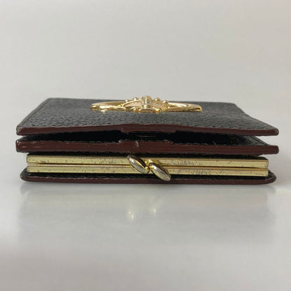 ヴィヴィアンウェストウッド 二つ折り がま口財布 オーブ 黒 Vivienne Westwood【AFI21】