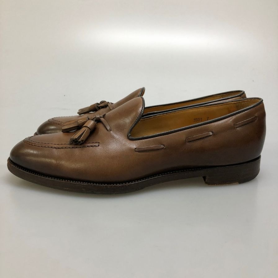 オリエンタル タッセルローファー 3501 カーフ ブラウン サイズUS7 ORIENTAL ローファー 約25.0cm【LA】【中古】