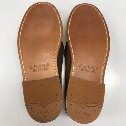 ジーエイチバス ローファー ウィージャンズ ヘリテージ スエード サイズ7 メンズ ブラウン G.H.Bass&Co. WEEJUNS ローファー 約25.5cm【LA】【中古】