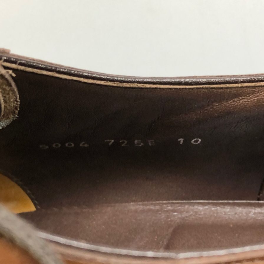 宮城興業 レザーシューズ パンチドキャップトゥ ダービー  ブラウン メンズ サイズ10 Miyagi Kogyo 約28.0cm【AFC29】