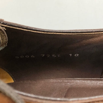 宮城興業 レザーシューズ パンチドキャップトゥ ダービー  ブラウン メンズ サイズ10 Miyagi Kogyo 約28.0cm【AFC29】