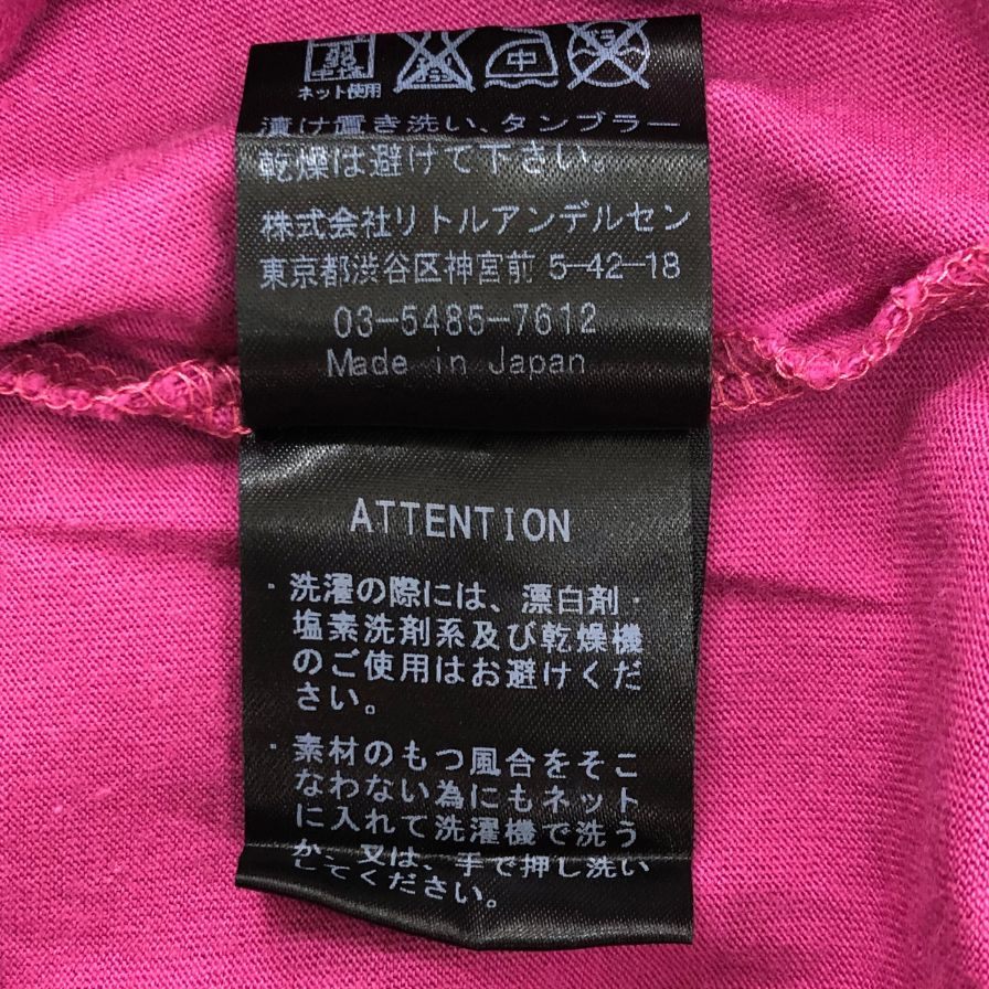 美品◆ヒステリックグラマー アンディウォーホル 長袖 プリント フォト Tシャツ ピンク キッズ サイズS HYSTERIC GLAMOUR 【AFB39】
