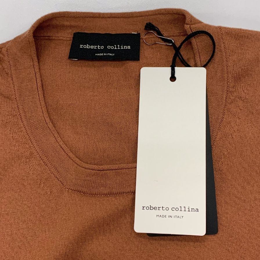 美品◇ロベルトコリーナ Tシャツ ニットTシャツ コットン