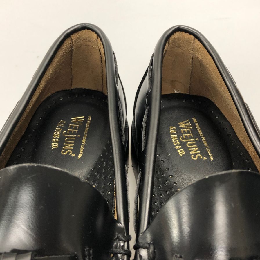 ジーエイチバス レザーシューズ タッセルローファー ブラック メンズ サイズ6 G.H.Bass&Co. ローファー 約24.5cm【LA】【中古】