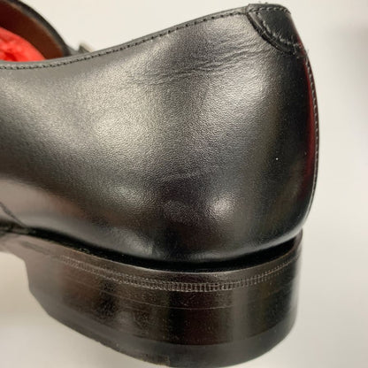 カルミナ トレーディングポスト別注 ダブルモンクシューズ 80544 ボックスカーフ レインラスト ブラック メンズ サイズ5.5E CARMINA ビジネスシューズ 約24.0cm【LA】【中古】