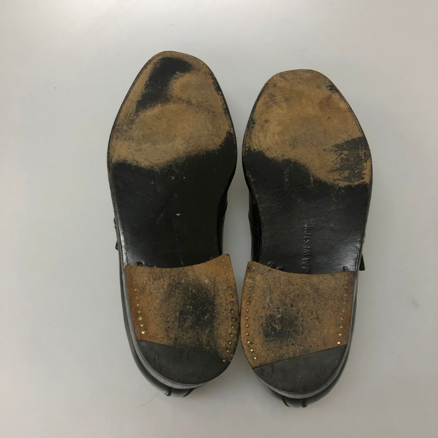 ジェイエムウエストン 1731 シングルモンク プレーントゥ ブラック メンズ サイズUK7D J.M.WESTON 約26.0cm【PTM1】