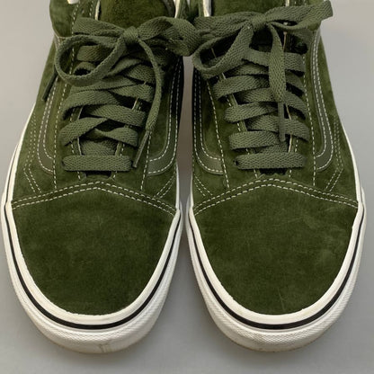 ヴァンズ バンズ スニーカー オールドスクール ピッグ スエード メンズ サイズ25cm グリーン VANS 約25.0cm【AFD7】