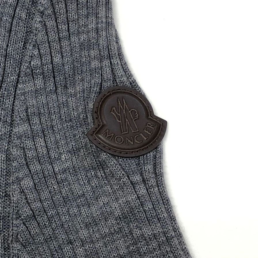 極美品◆モンクレール 24AW ニットワンピース ABITO TRICOT グレー レディース サイズS J20939L00008 MONCLER 【AFB9】