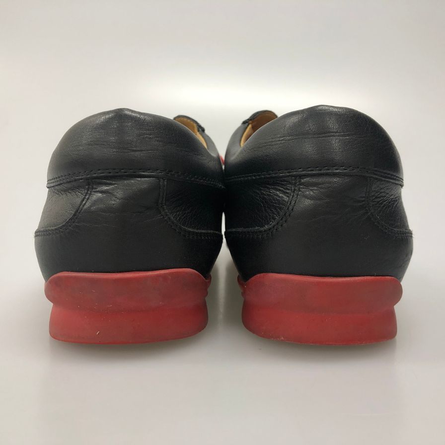 ジョンロブ レヴァー ローカット スニーカー  0315 メンズ サイズ9 ブラック JOHN LOBB 約27.5cm【AFC35】