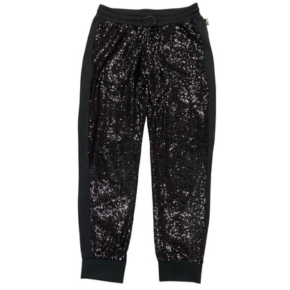 フィリッププレイン PROJECT-XYZ スパンコール スウェットパンツ レディース サイズM ブラック  PHILIPP PLEIN 【AFB20】