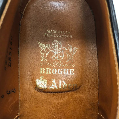 オールデン ブローグ別注 D85160 外羽根 キャップトゥ― コードバン メンズ サイズ US6 ダークブラウン  ALDEN ビジネスシューズ 約24.0cm【LA】【中古】