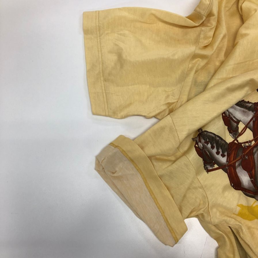 美品◆エルメス 半袖ポロシャツ ヴィンテージ ホース アトラージュ アン アルバレテ レディース HERMES 【AFB29】