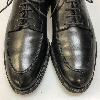 ピール＆コー レザーシューズ ブルックスブラザーズ別注 Uチップ カーフ ブラック サイズ7D PEAL＆Co 約25.5cm【AFC40】