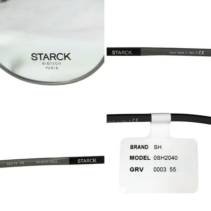スタルク メガネ SH2040 0003 チタン ティアドロップ型 シルバー系 STARCK【AFI18-3】