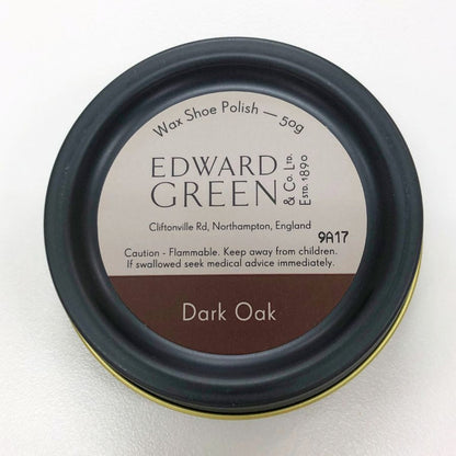 エドワードグリーン クリーム 補色 ワックス シュー ポリッシュ ダーク オーク 50g EDWARD GREEN Wax Shoe Polish 【AFI14】