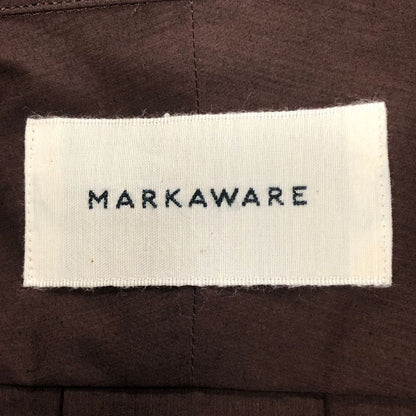 極美品◆マーカウェア ドレスシャツ  A26B02SH01C ブラウン メンズ サイズ2 MARKAWARE 【AFB15】